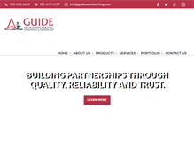 Tablet Screenshot of guidewoodworking.com